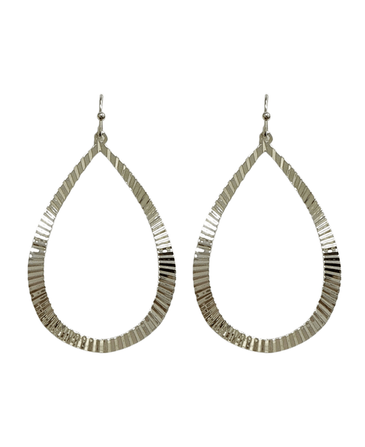 Teardrop Metal Earring