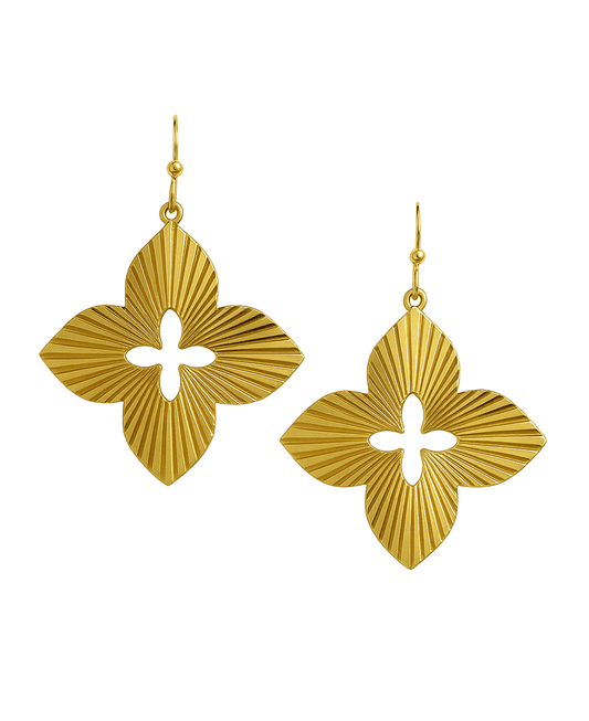 Clover Shape Metal Earring