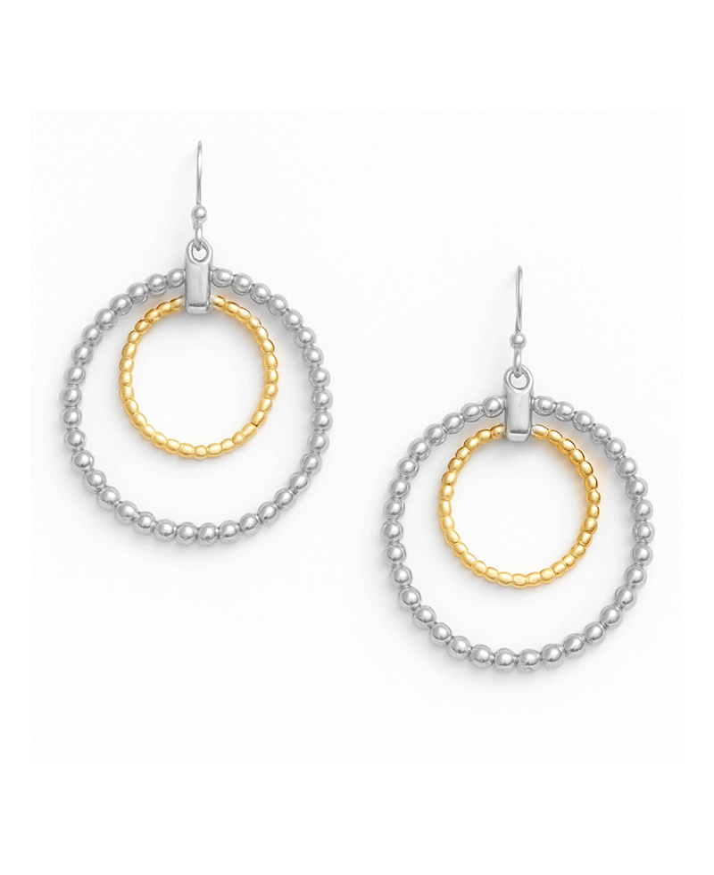 Double Round Earring