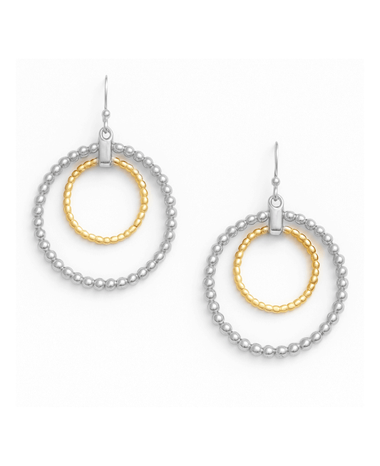 Double Round Earring