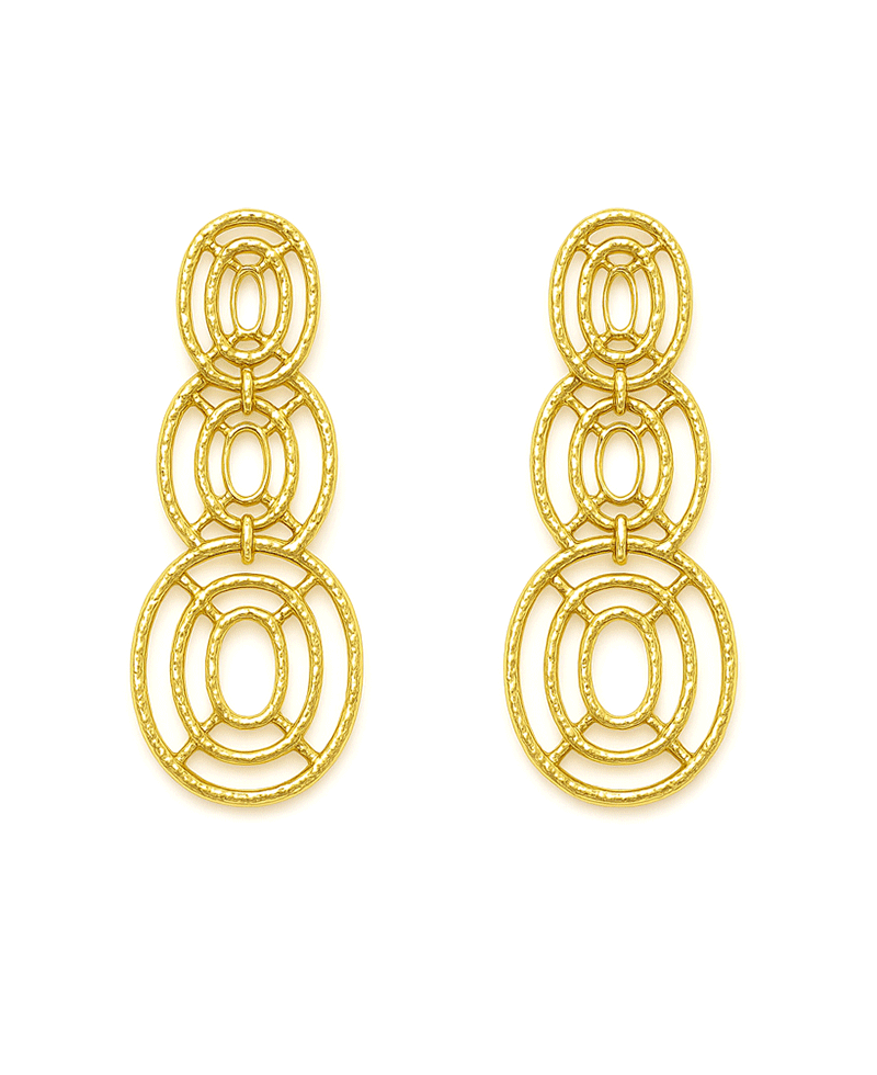 Geo Shape Metal Post Earring