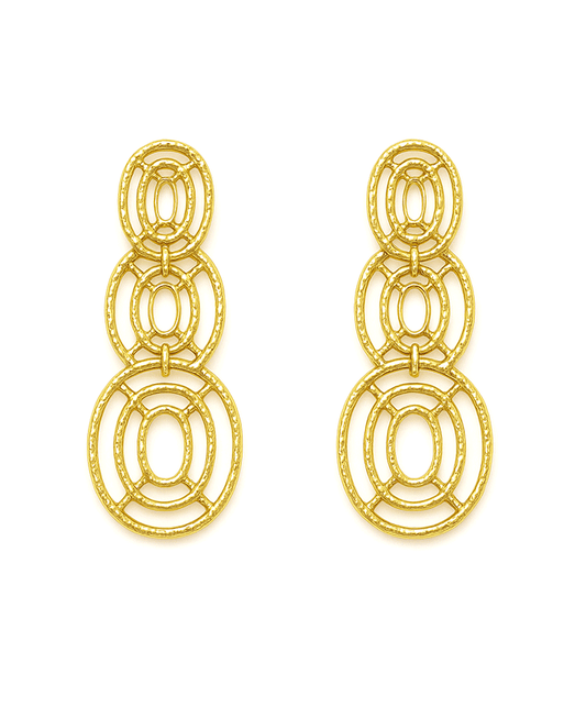 Geo Shape Metal Post Earring