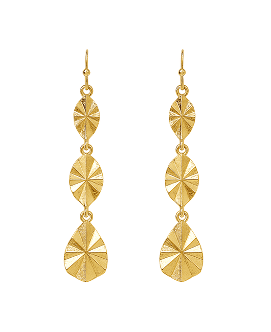 Metal Multi Shape Drop Earring