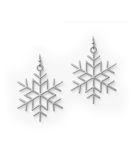 Snowflake Shape Metal Earring