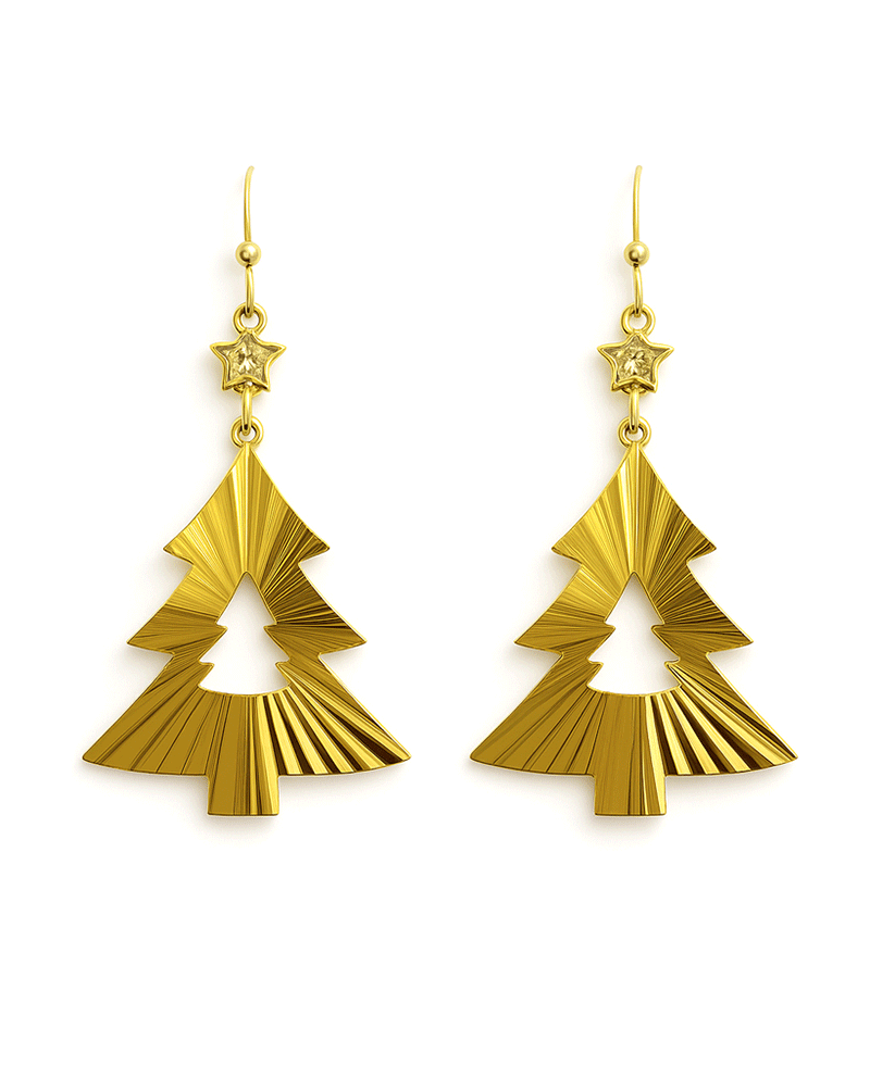 Christmas Tree Shape Metal Earring
