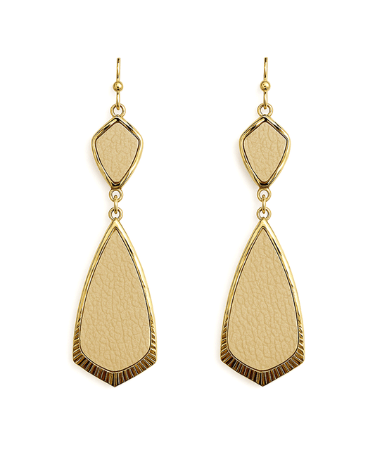 Double Teardrop Linked Earring