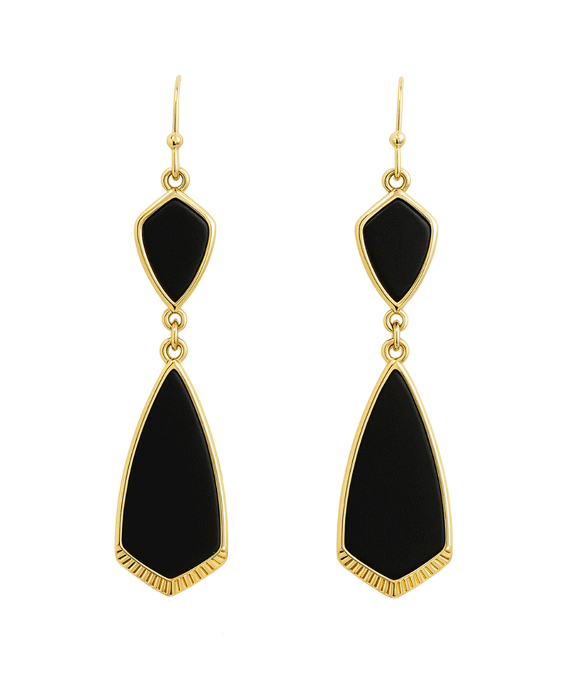 Double Teardrop Linked Earring