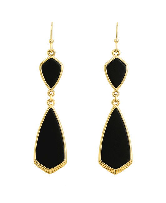 Double Teardrop Linked Earring