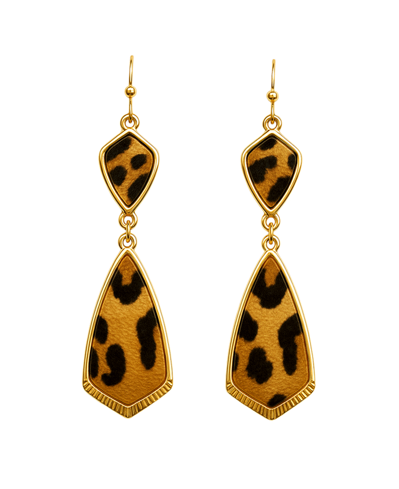 Double Teardrop Linked Earring