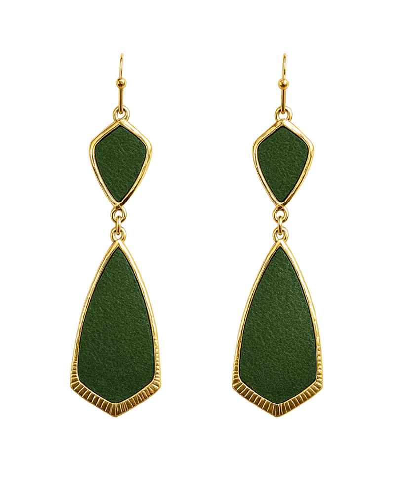 Double Teardrop Linked Earring