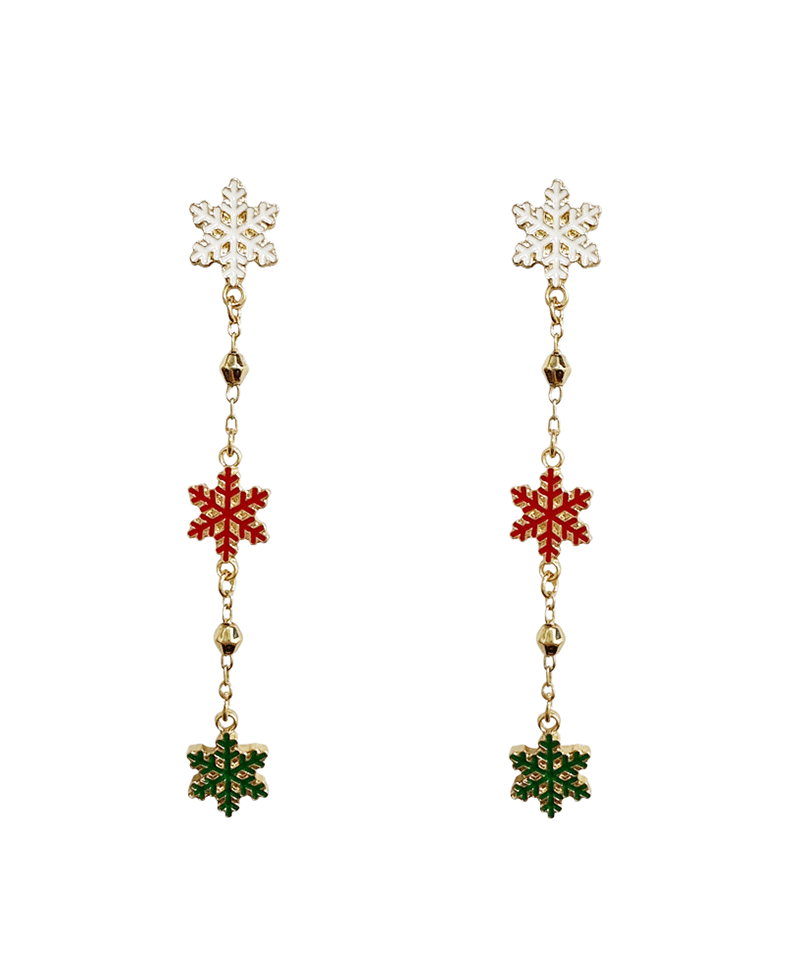 Snowflake Drop Earring