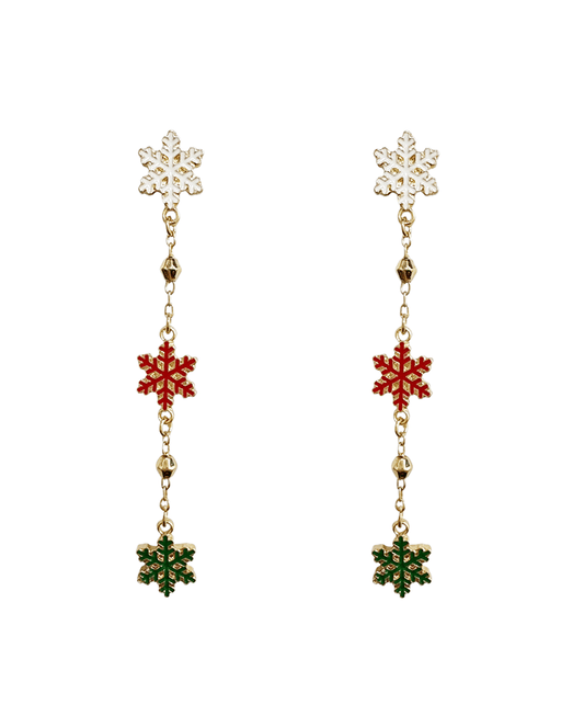 Snowflake Drop Earring