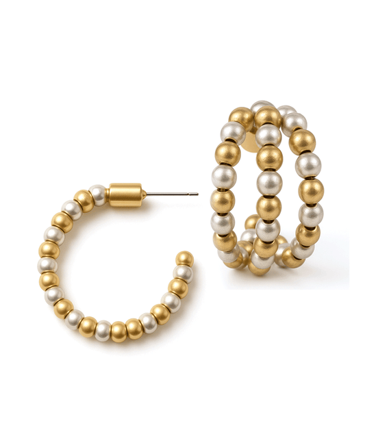3 Line CCB Hoop Earring