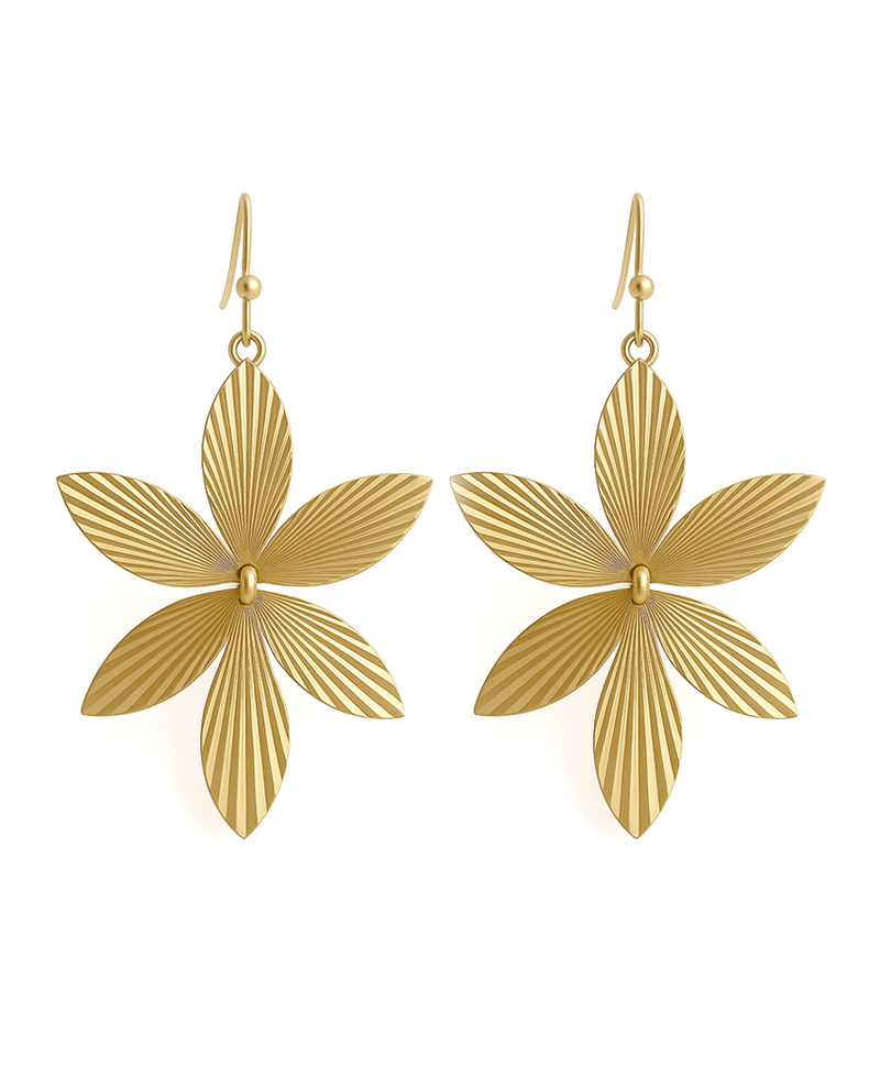 Metal Flower Earring