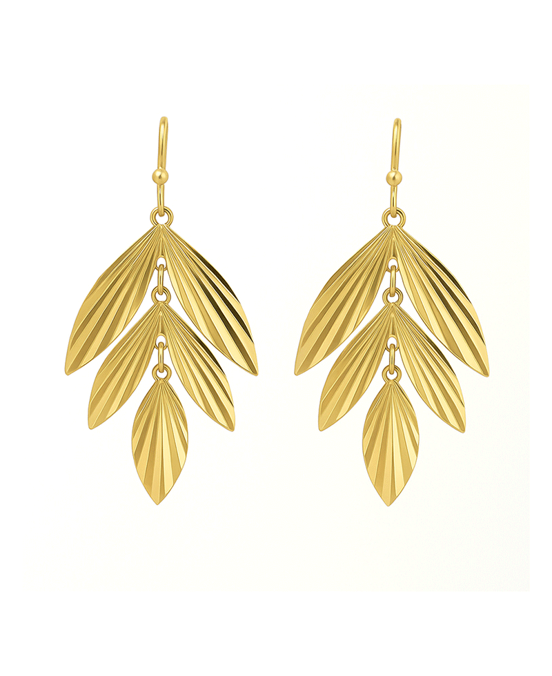 Metal Leaf Shape Earring