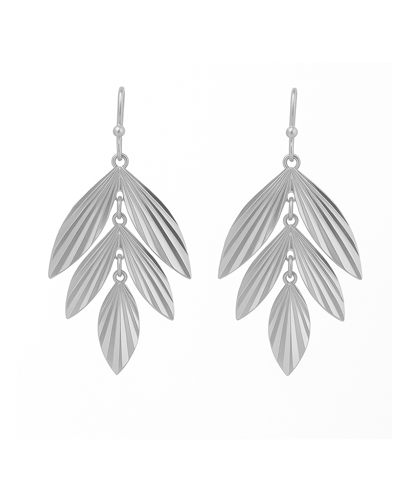 Metal Leaf Shape Earring
