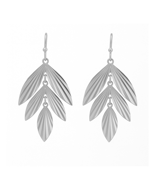 Metal Leaf Shape Earring