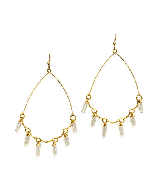 Crystal Teardrop Shape Earring