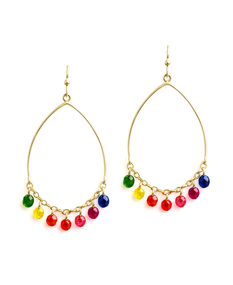 Crystal Dangle Teardrop Earring