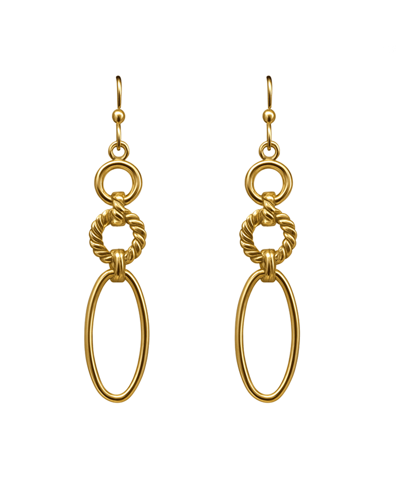 Multi Shape Linked Earring