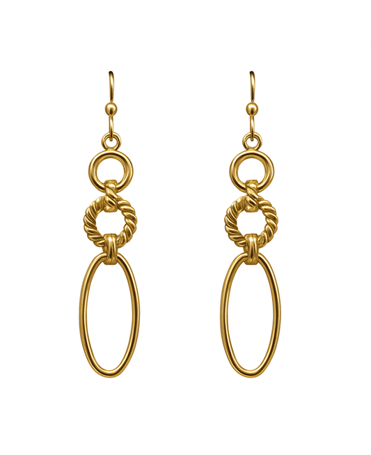 Multi Shape Linked Earring