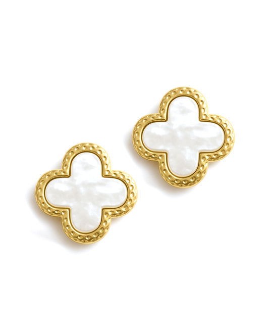 Clover Metal Post Earring