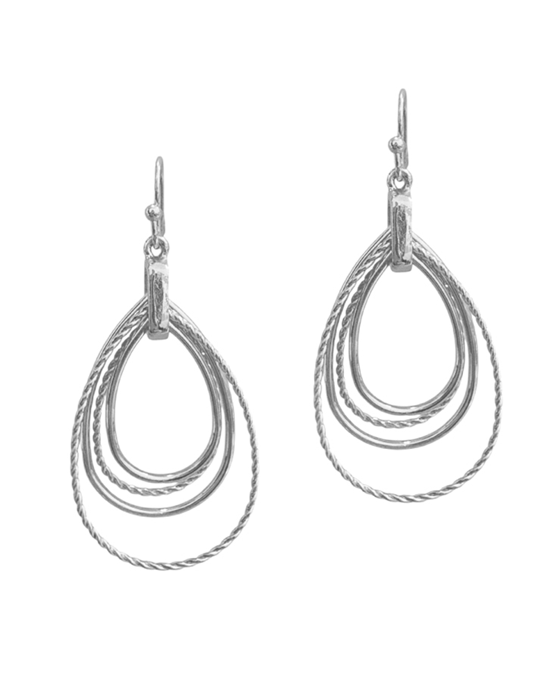 Multi Teardrop Wire Earring