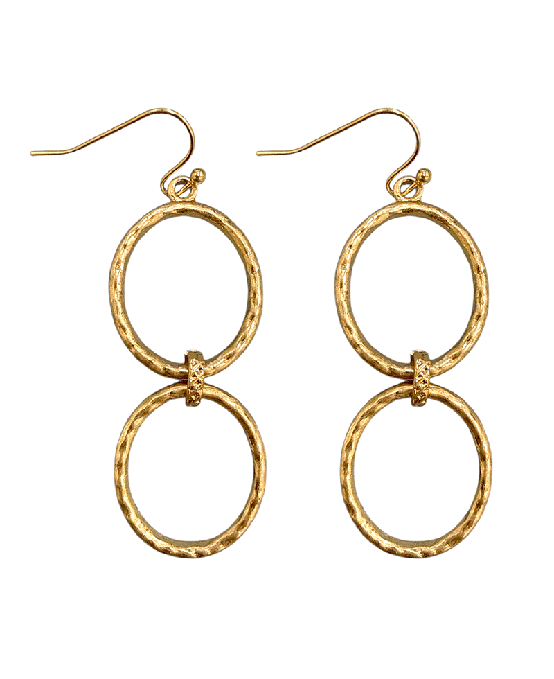 Double Circle Linked Earring