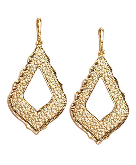 Animal Print Diamond Shape Post Earring