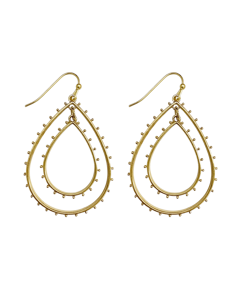 Double Teardrop Earring