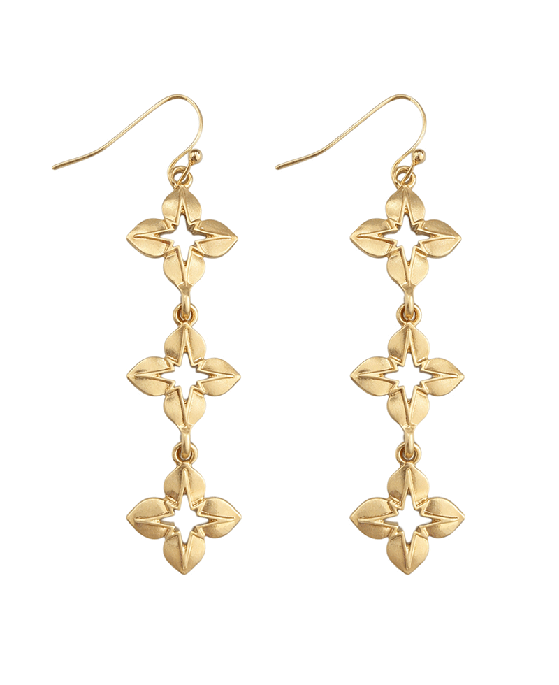 Flower Shape Dangle Earring