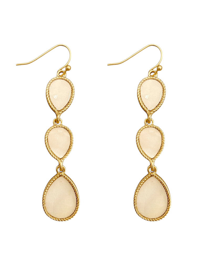 Triple Drop Shell Dangle Earring