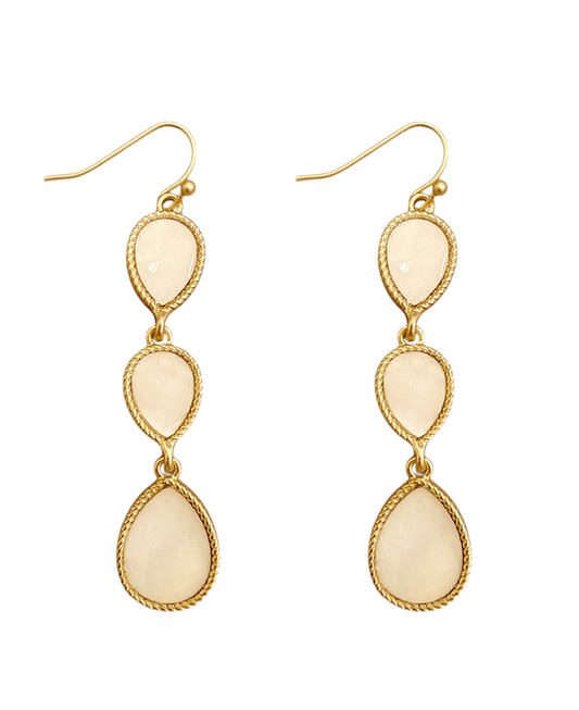 Triple Drop Shell Dangle Earring