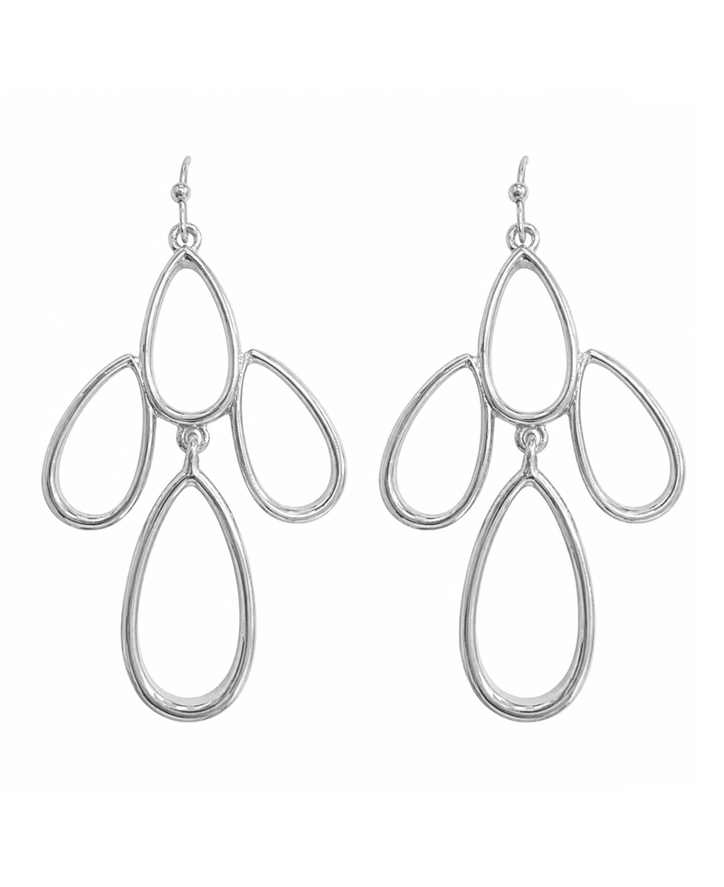 Multi Teardrop Layout Earring
