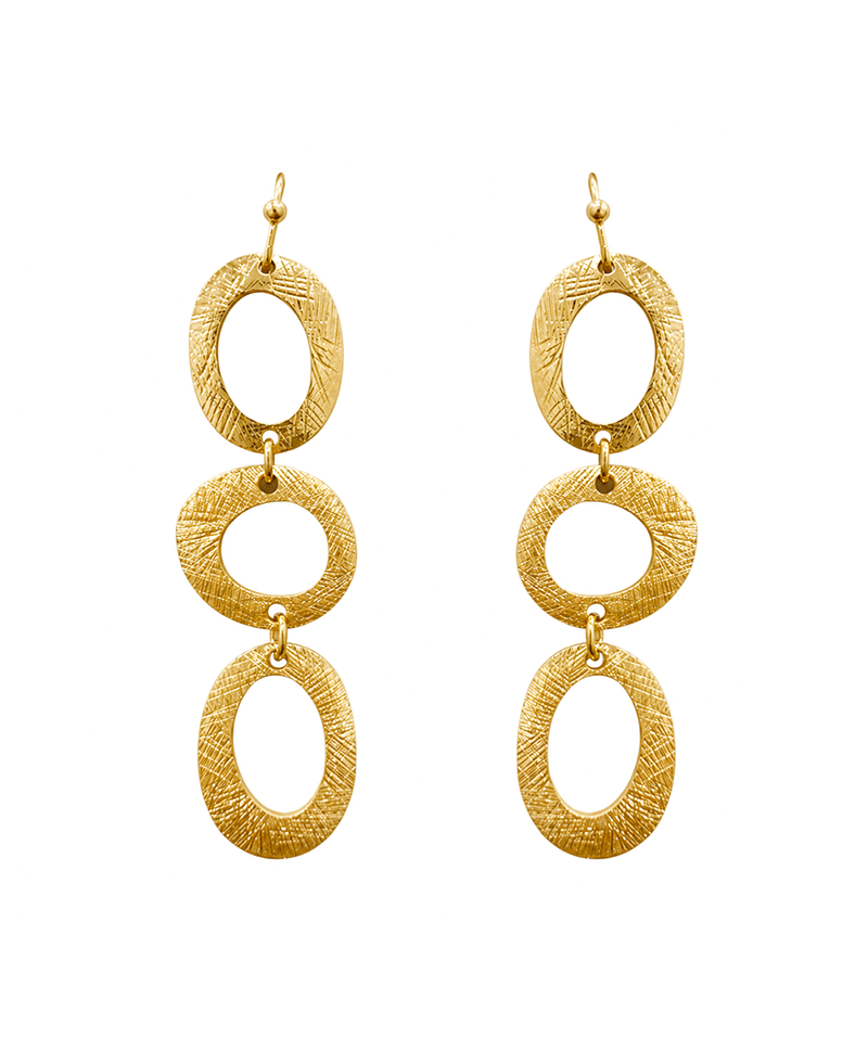 Open Oval Drop Earring