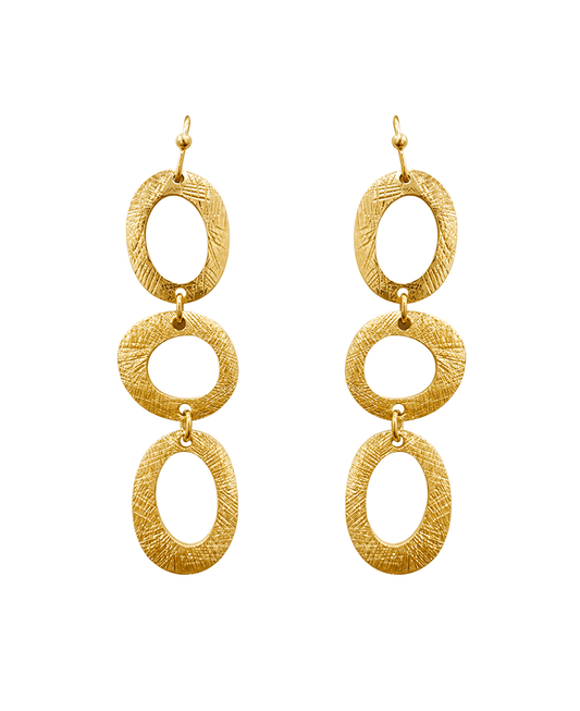 Open Oval Drop Earring