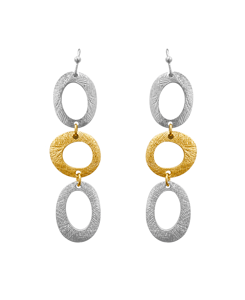 Open Oval Drop Earring