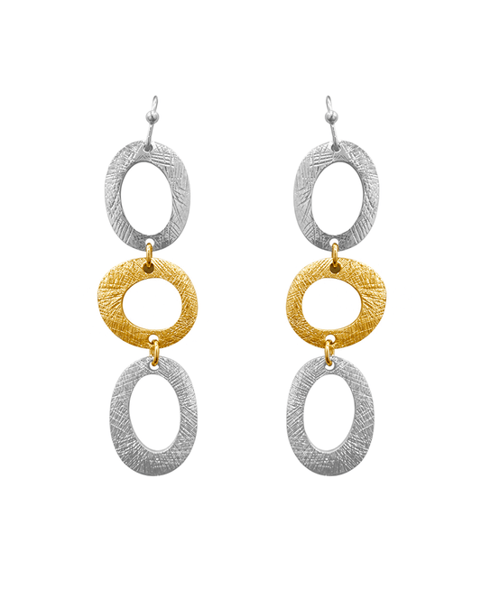 Open Oval Drop Earring
