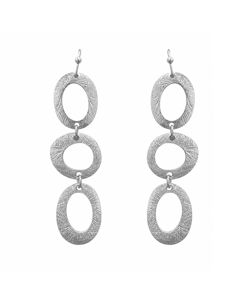 Open Oval Drop Earring