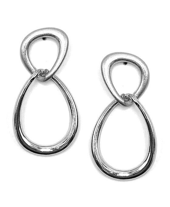 Metal Linked Post Earring