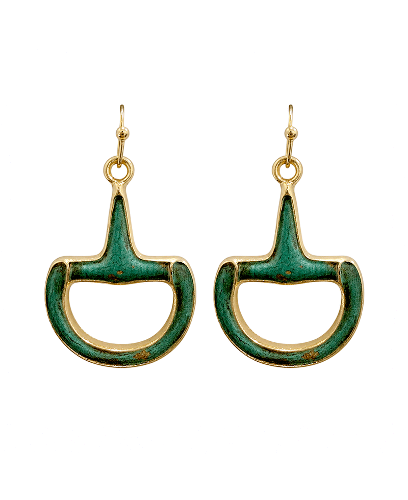 Horsebit Drop Earring
