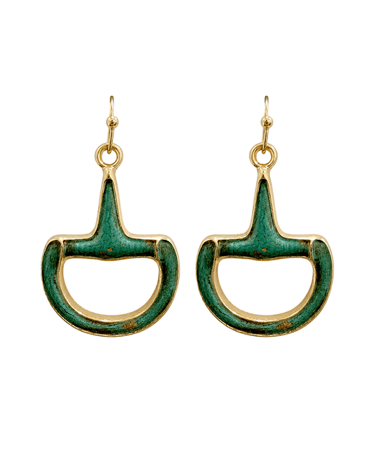 Horsebit Drop Earring