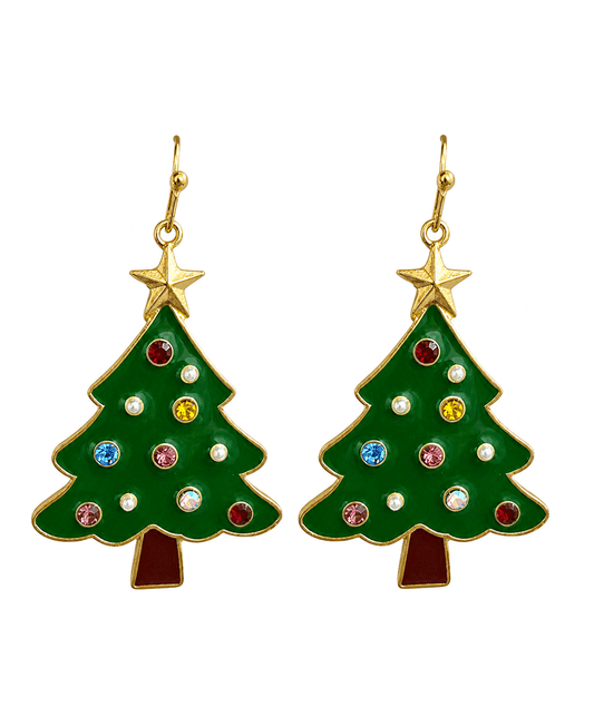 Christmas Tree Dangle Earring