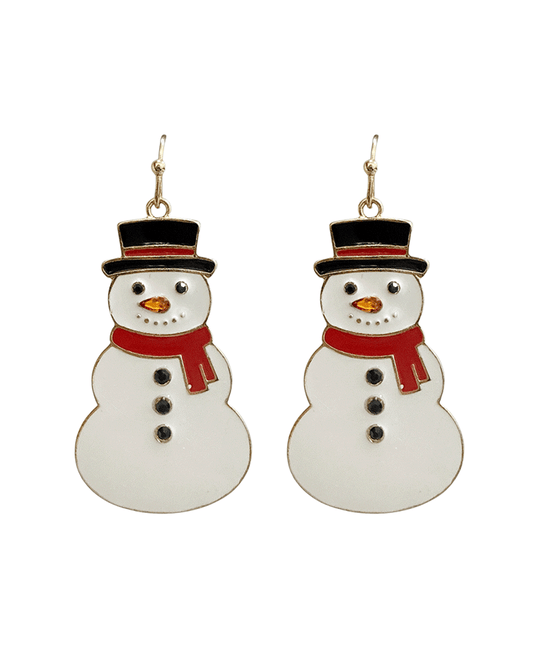 Snowman Dangle Earring