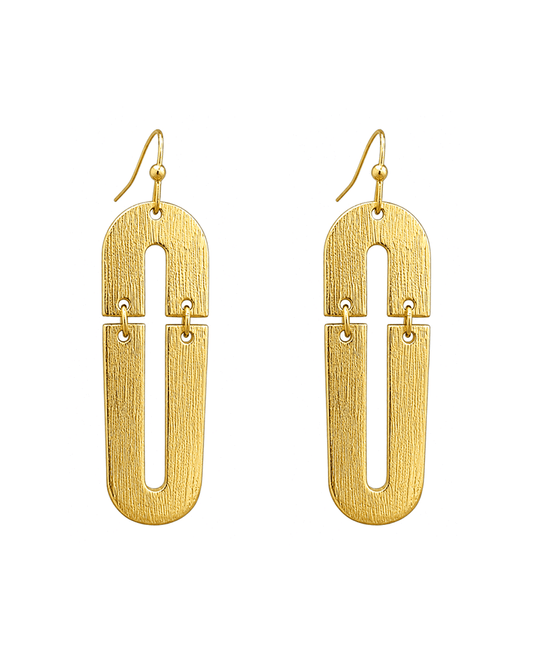Geometric Link Earring