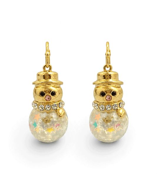Snowman Drop Earring