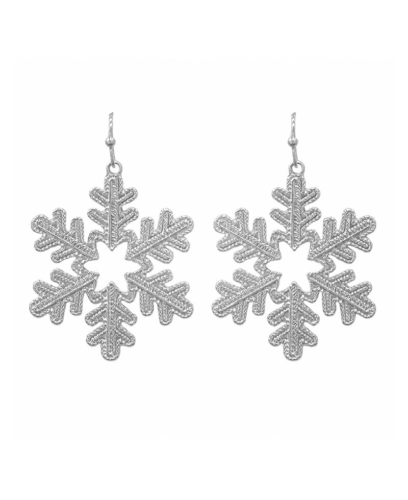 Christmas Snowflake Drop Earring