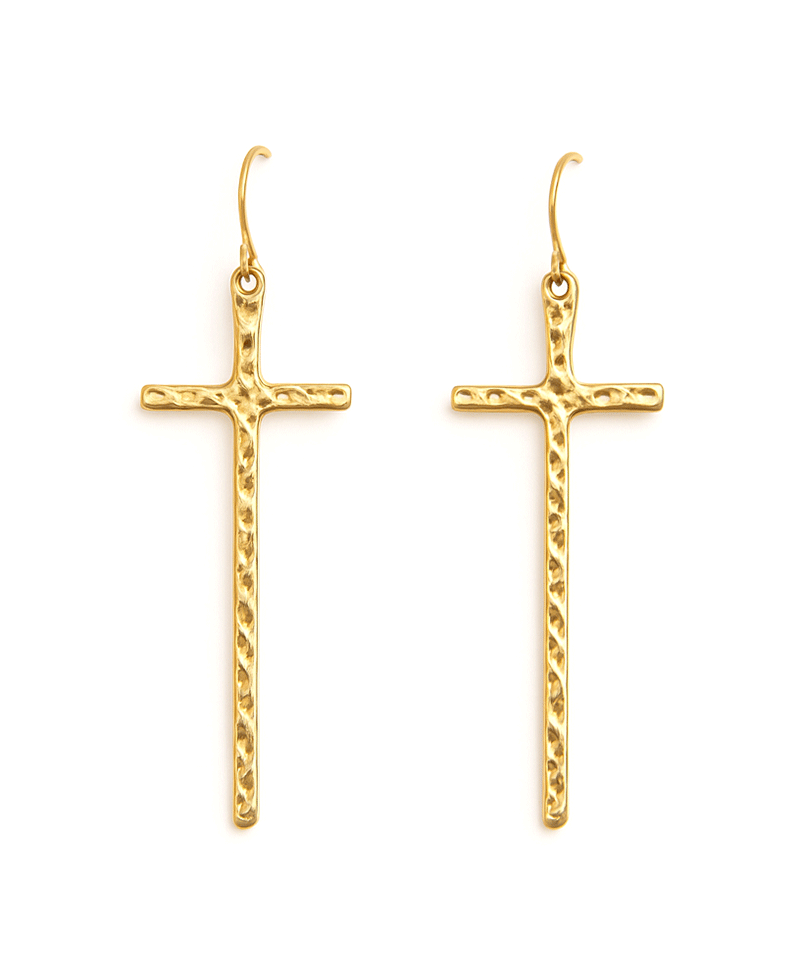Cross Metal Earring