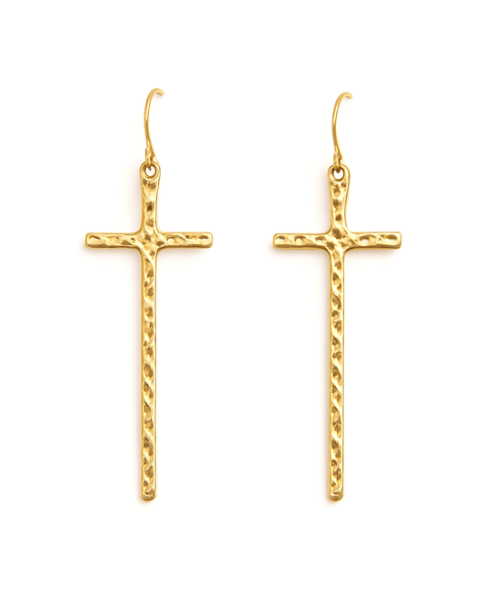 Cross Metal Earring