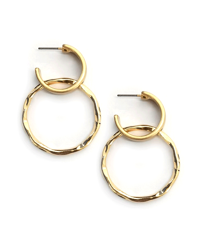 Linked Circle Hoop Earring